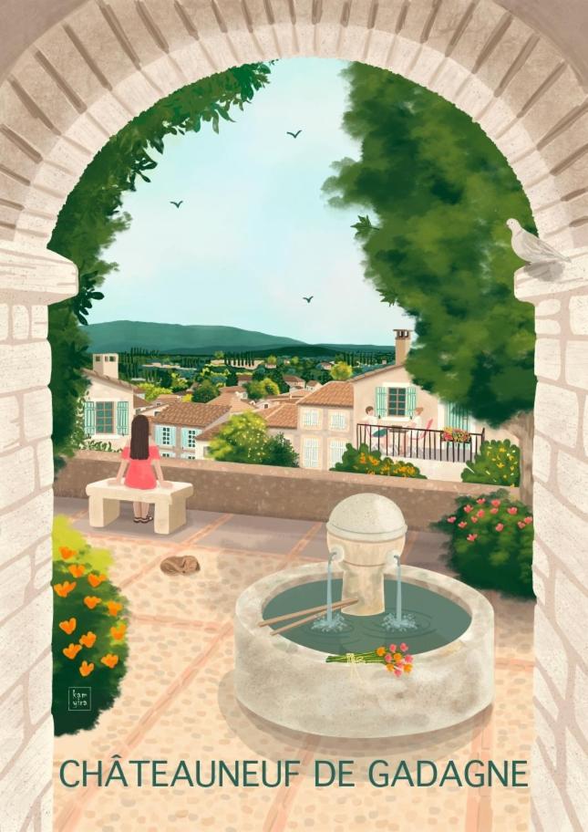 L'Appartement De L'Arche Chateauneuf-de-Gadagne Luaran gambar